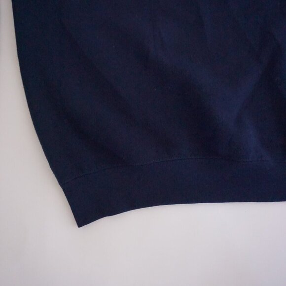 90S Fruits Of The Loom Navy South Padre Island Texas Travel Crew Neck Sweater XL - Picture 6 of 10